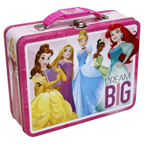 disney princess lunch metal tin box 